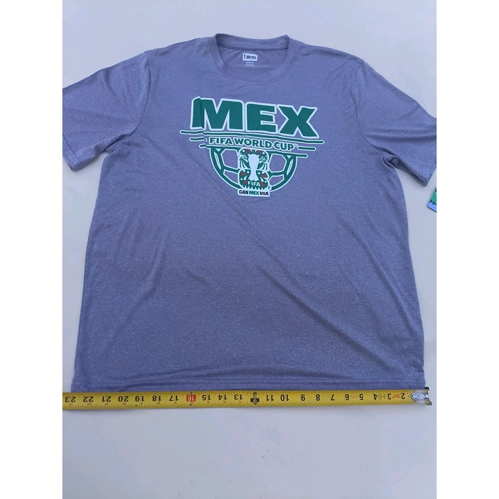 polyester FIFA World Cup Mexico Men's Officially Licensed Soccer Shirt Gray XL